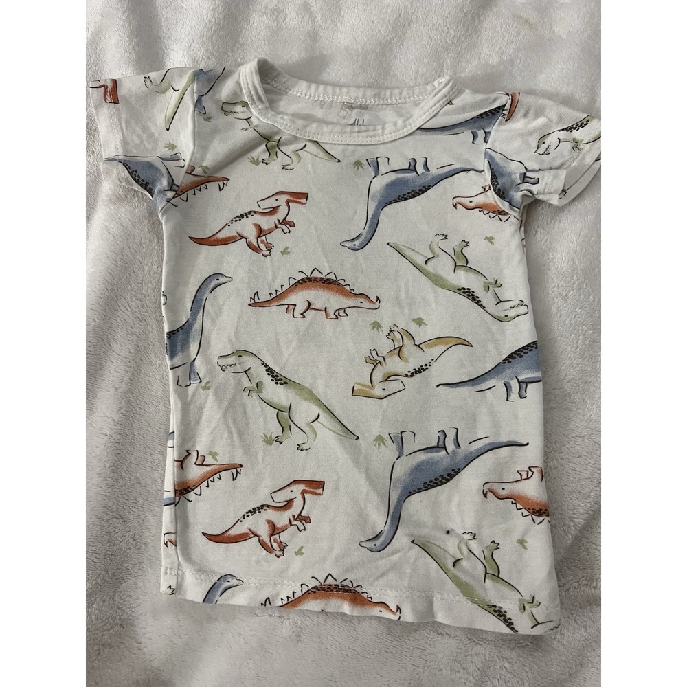 Milkberry Dinosaur Print Bamboo Pajama Shirt 12 Months
